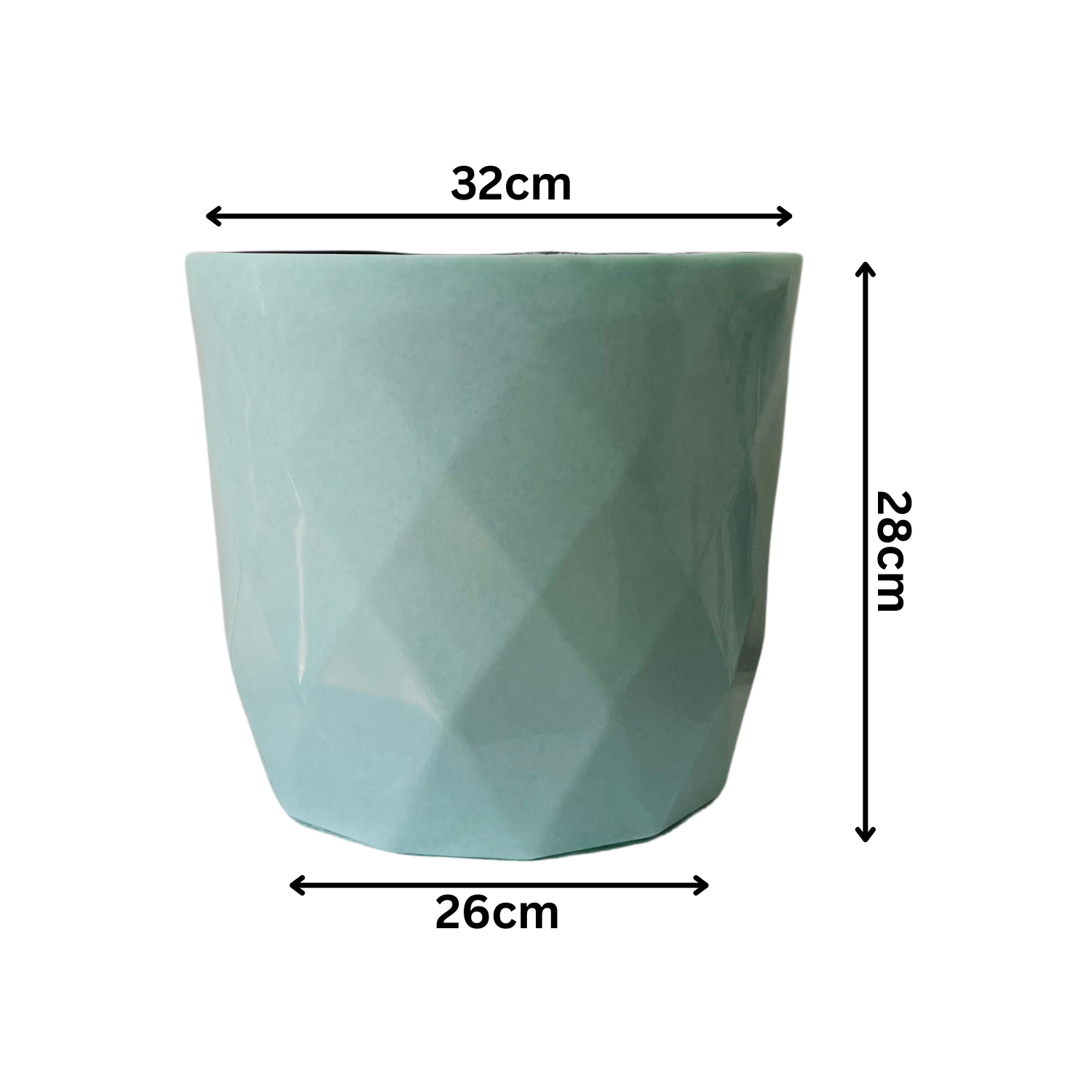 SL Diamond 32cm Round Planter With inner For Home | Office | Indoor Garden | Home& Garden