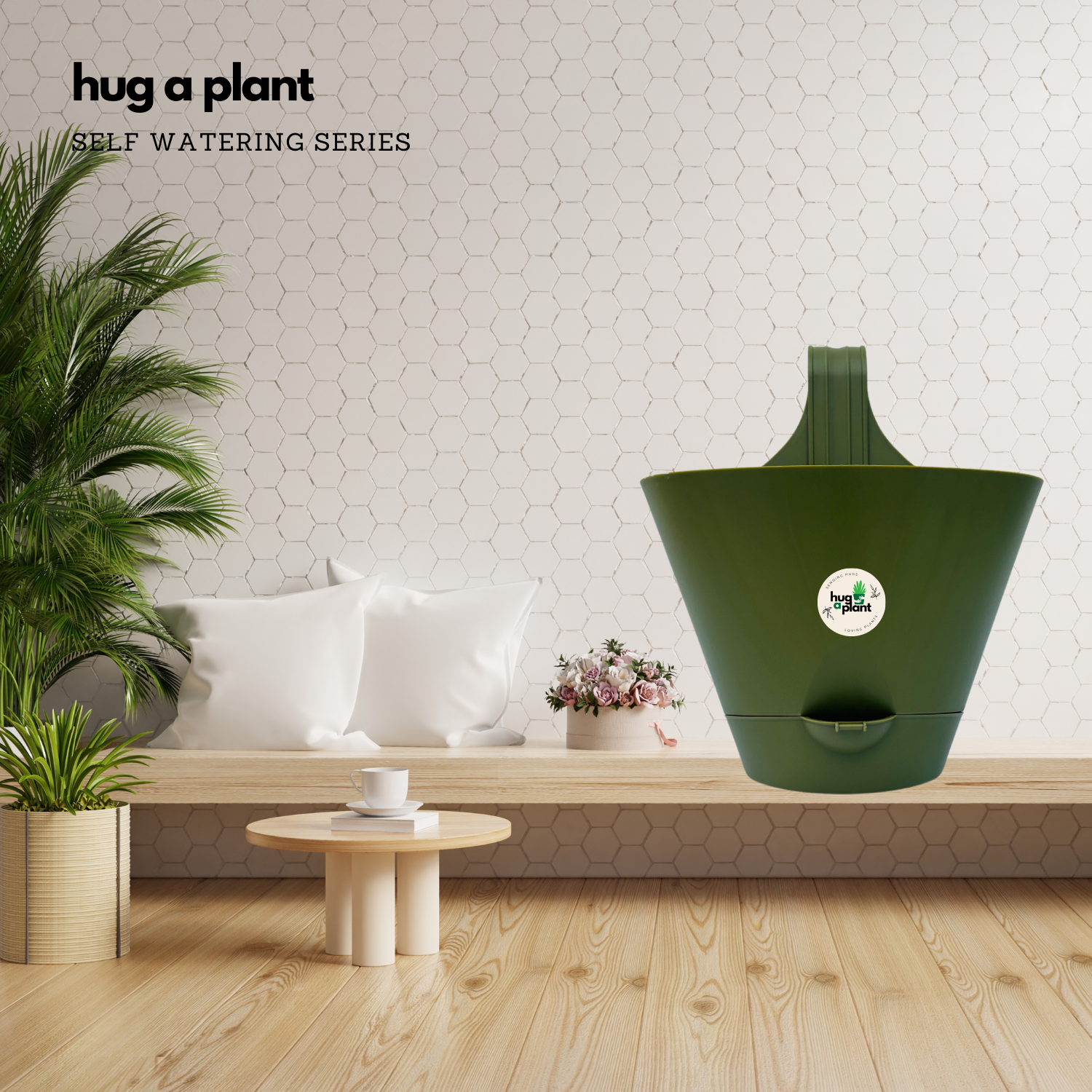 Hug A Plant Huka 22 cm Hook Pot For Home & Garden