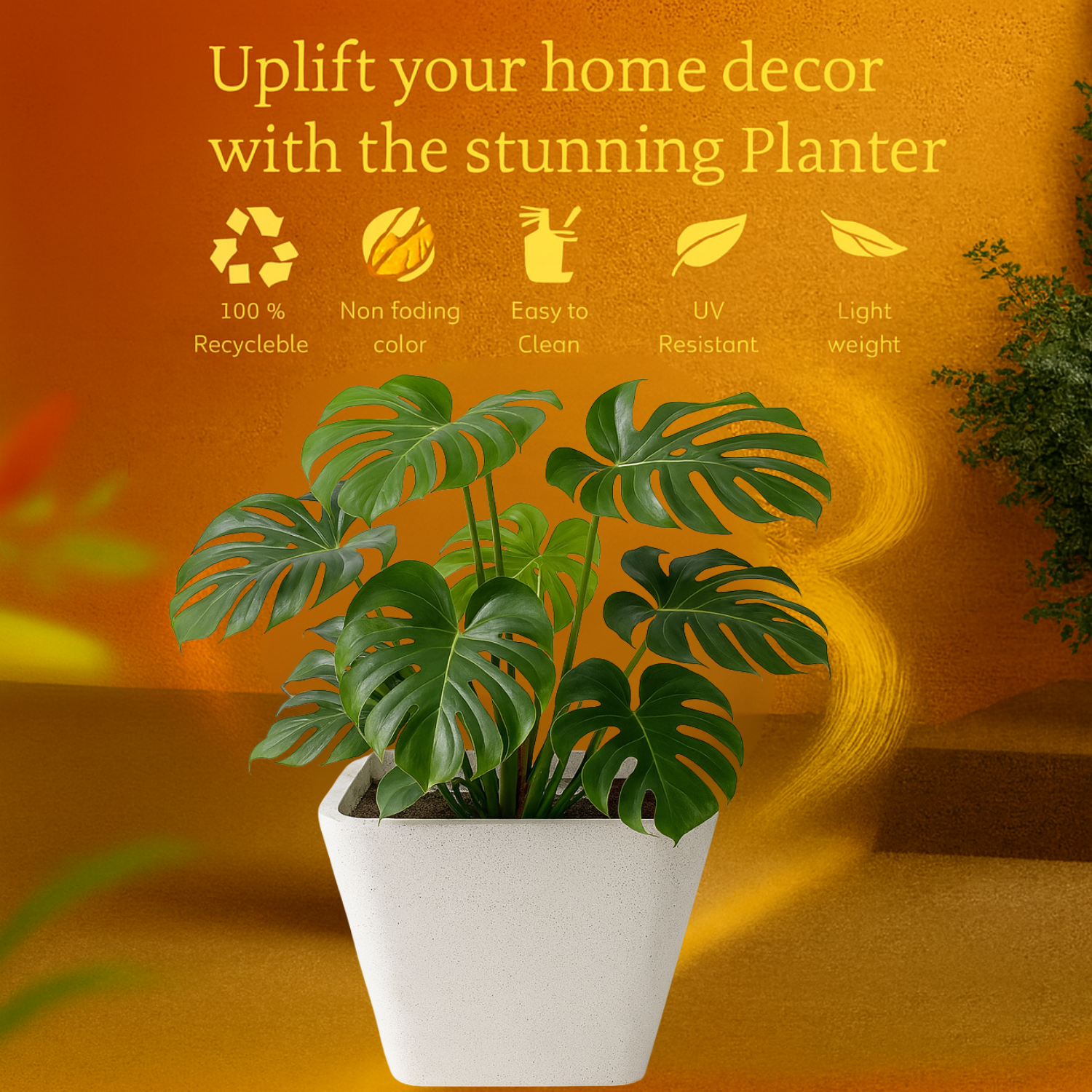 Stylo  Rotomolded Pots  for Home & Garden (Pack of 1)
