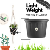 28 Inch Grower Plastic Pot Black