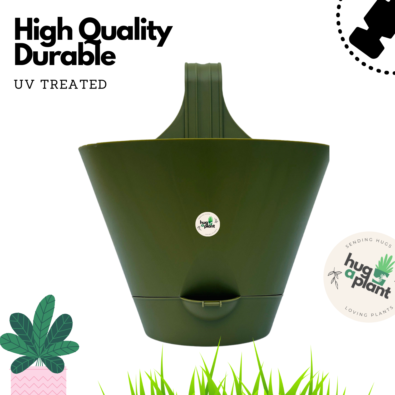 Hug A Plant Huka 22 cm Hook Pot For Home & Garden