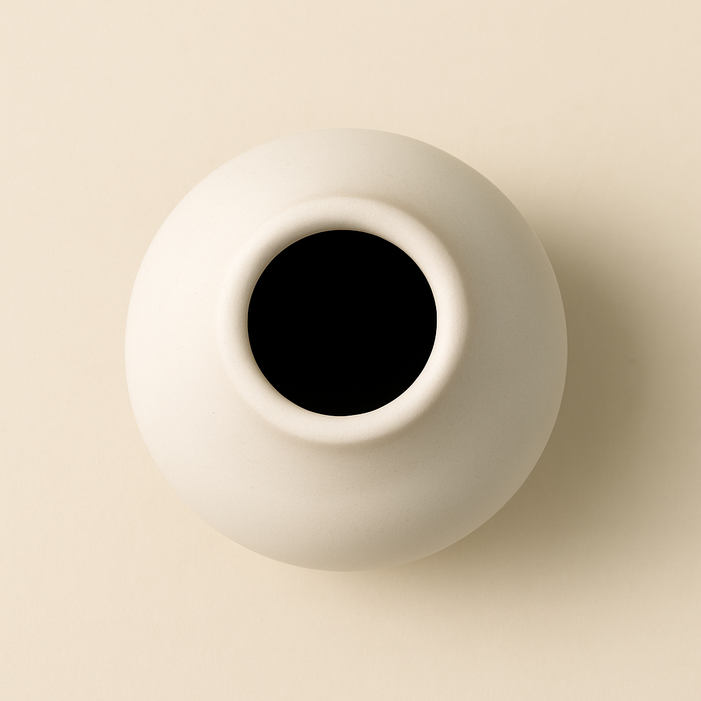 Designer Ceramic Pot (Matt Finish,Small) for Home & Indoor Plant Decor