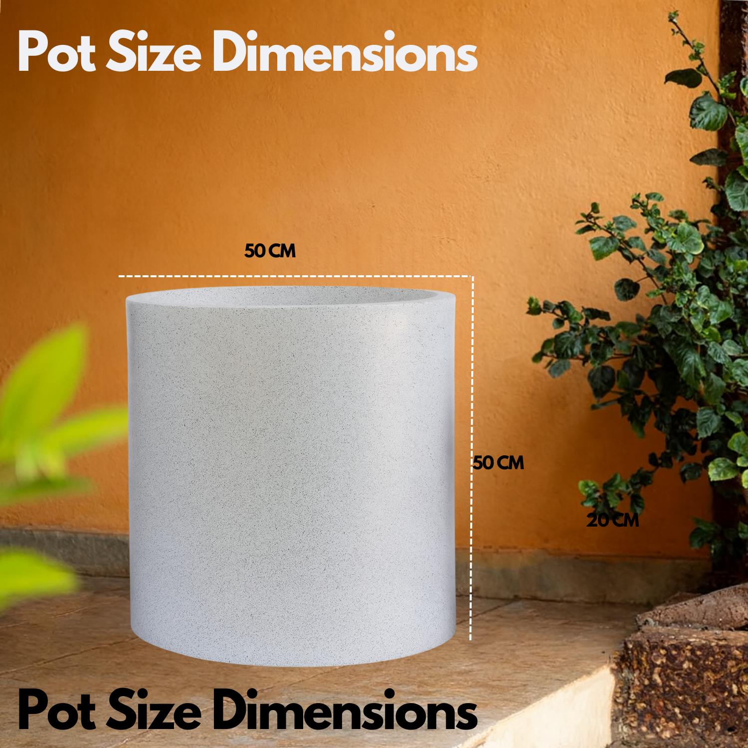 Dora Rotomolded  Pot for Home & Garden (Pack of 1)