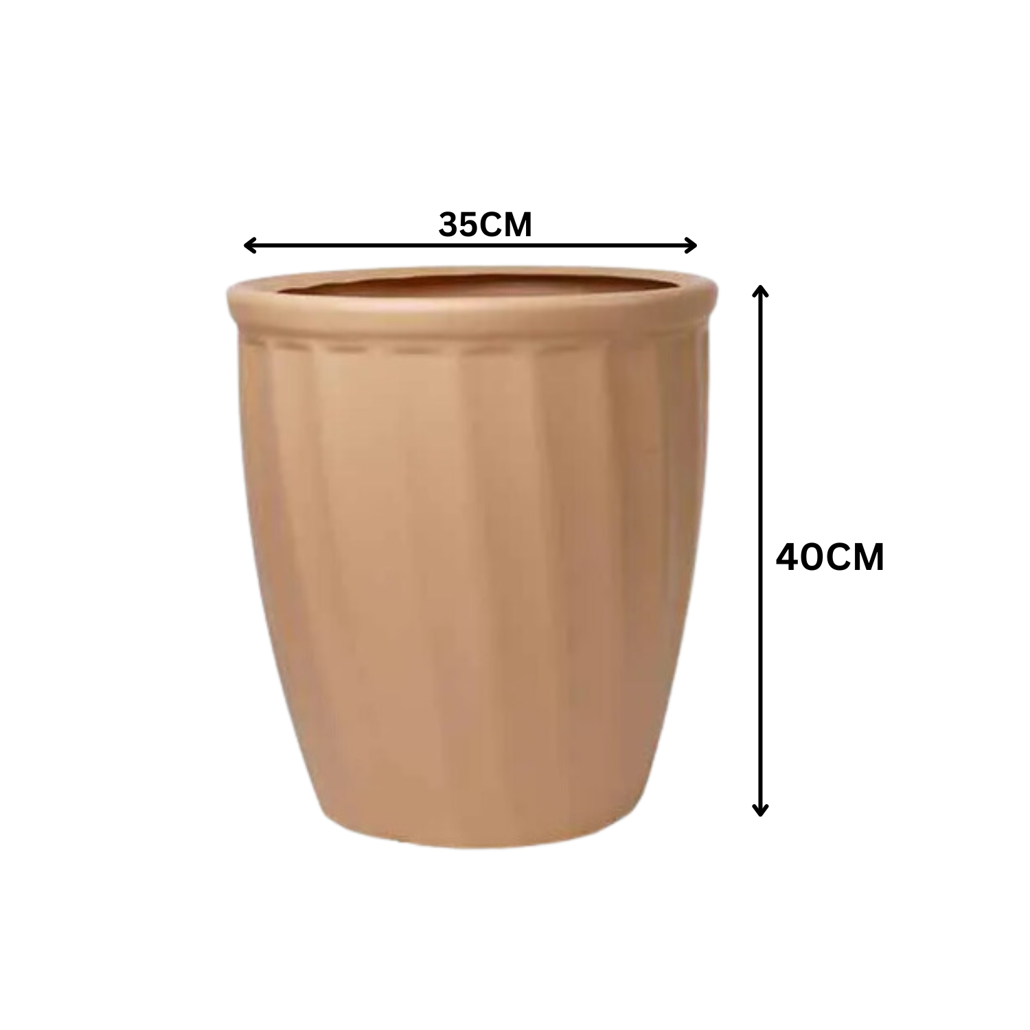 Kyiv Planter Round Plastic Pot for Home & Garden Decor