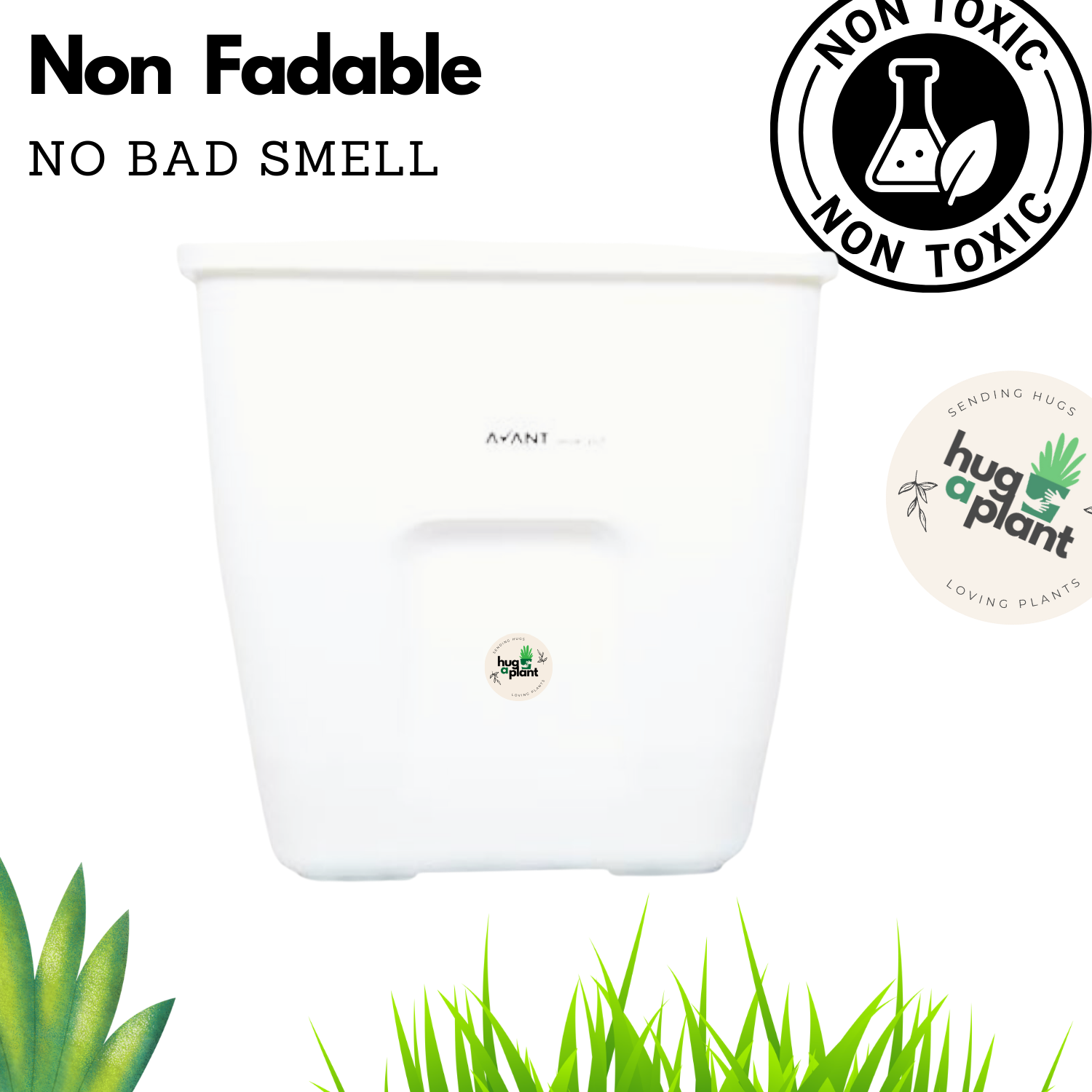 Hug A Plant | Smart Pot 25 litre Self-watering White Pot for Home & Garden