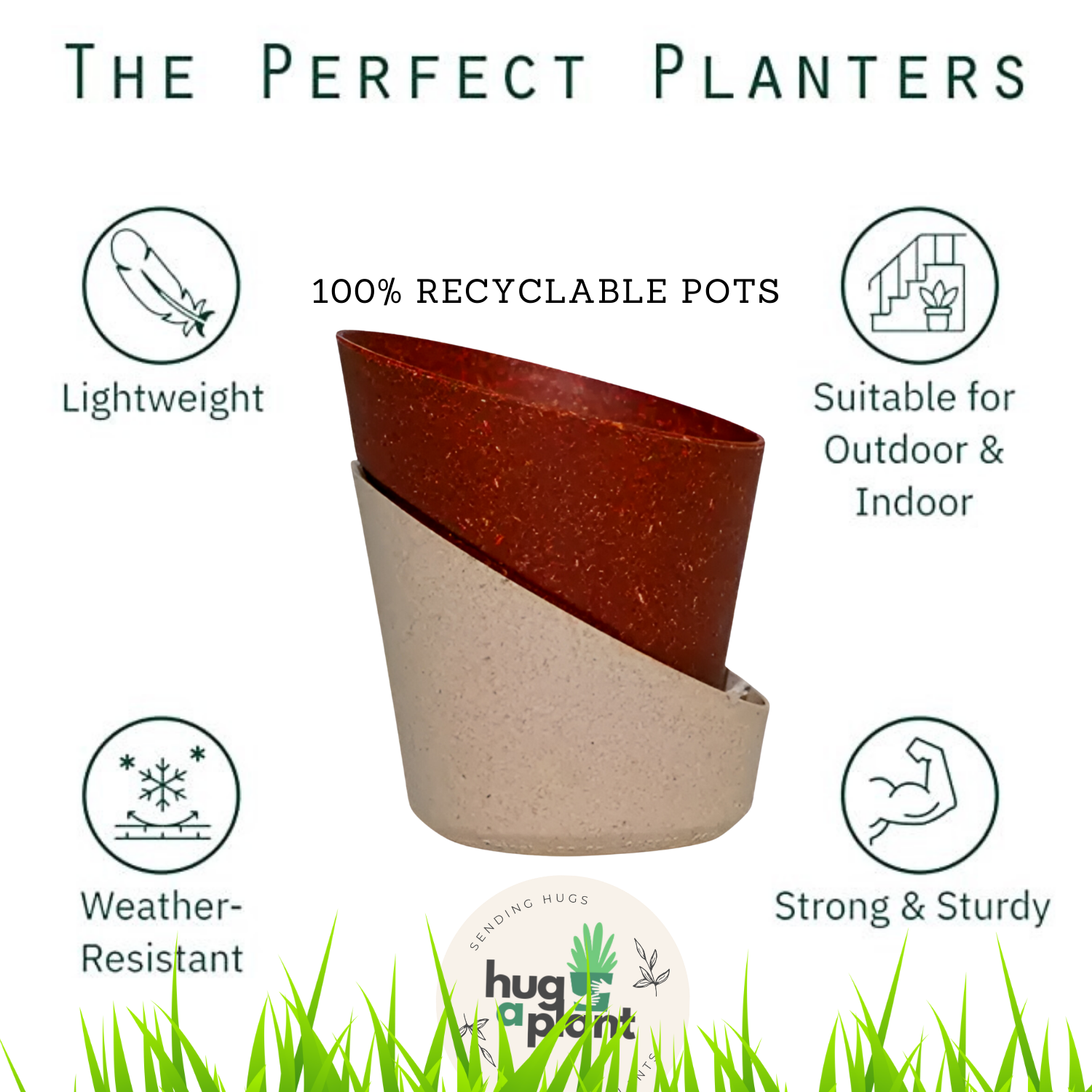 Hug A Plant Atlantis  Eco Planter Small