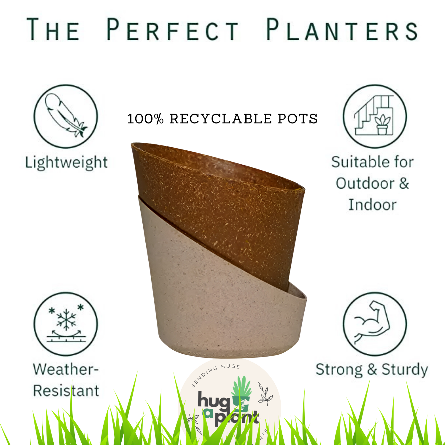 Hug A Plant Atlantis  Eco Planter Small