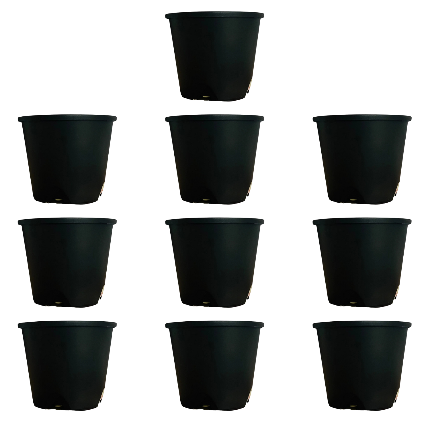 4 Inch Grower Plastic Pot Black