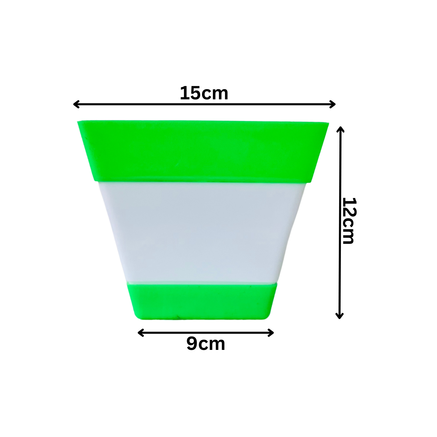 SP5 15cm Square selfwatering Pot For Tabletop | Office | Indoor Garden | Home& Garden (6INCH | 15CM)