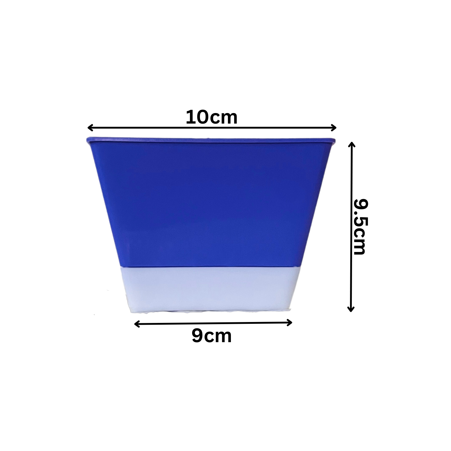 SP4 10cm Square selfwatering Pot For Tabletop | Office | Indoor Garden | Home& Garden (4INCH | 10CM)