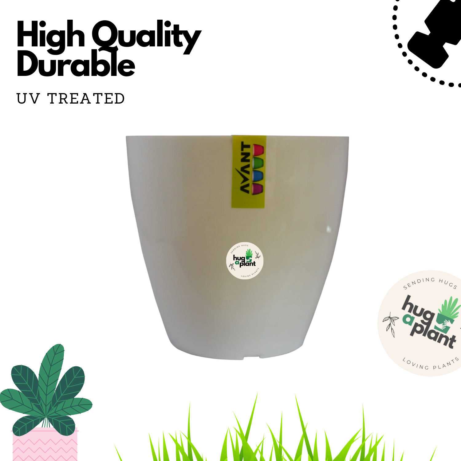 Hug A Plant | Smart Pot Ronde (1L)for Home & Garden