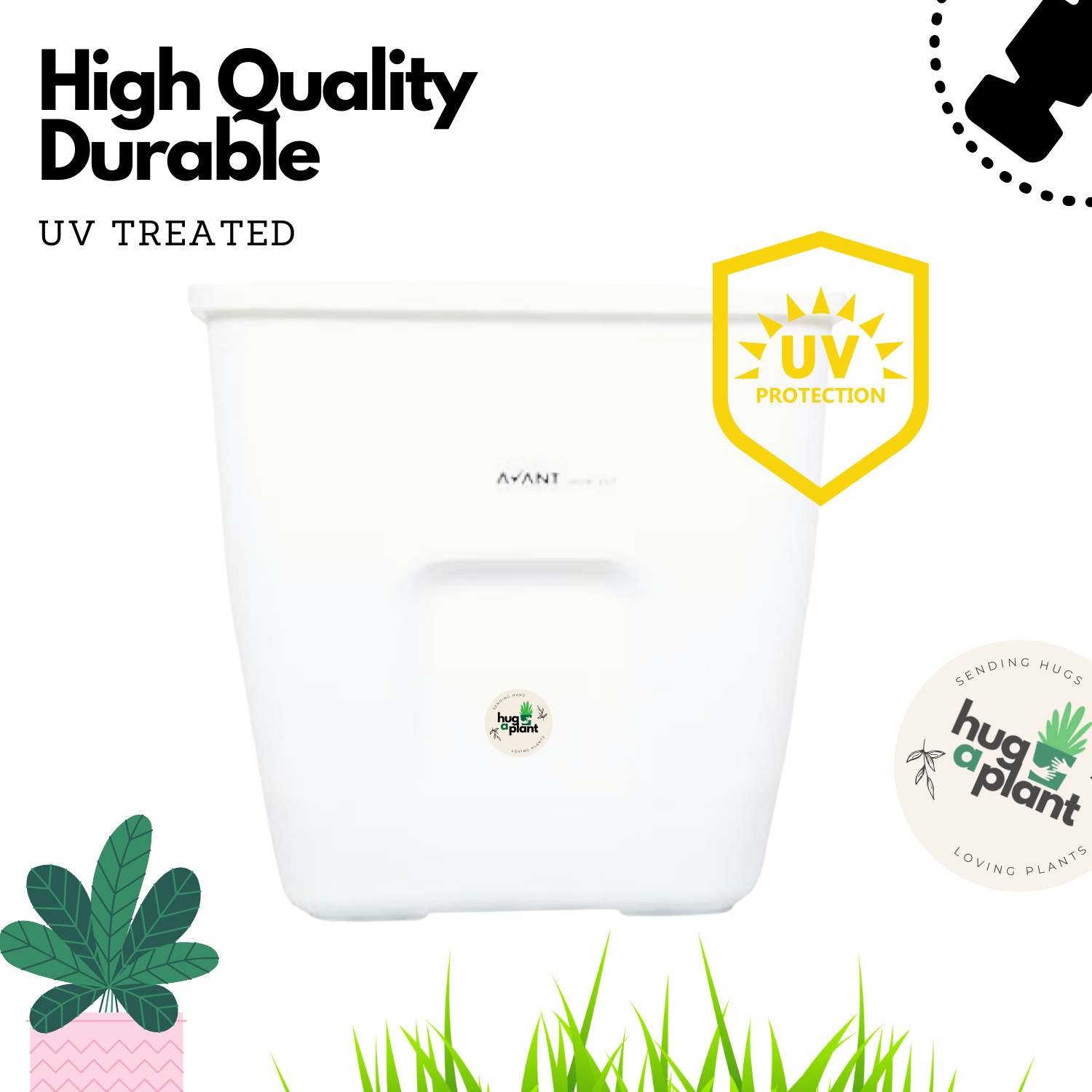 Hug A Plant | Smart Pot 10 litre Self-watering Pot for Home & Garden