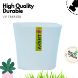 Hug A Plant LB Pot(3.5 Inch) White colour for Home & Garden