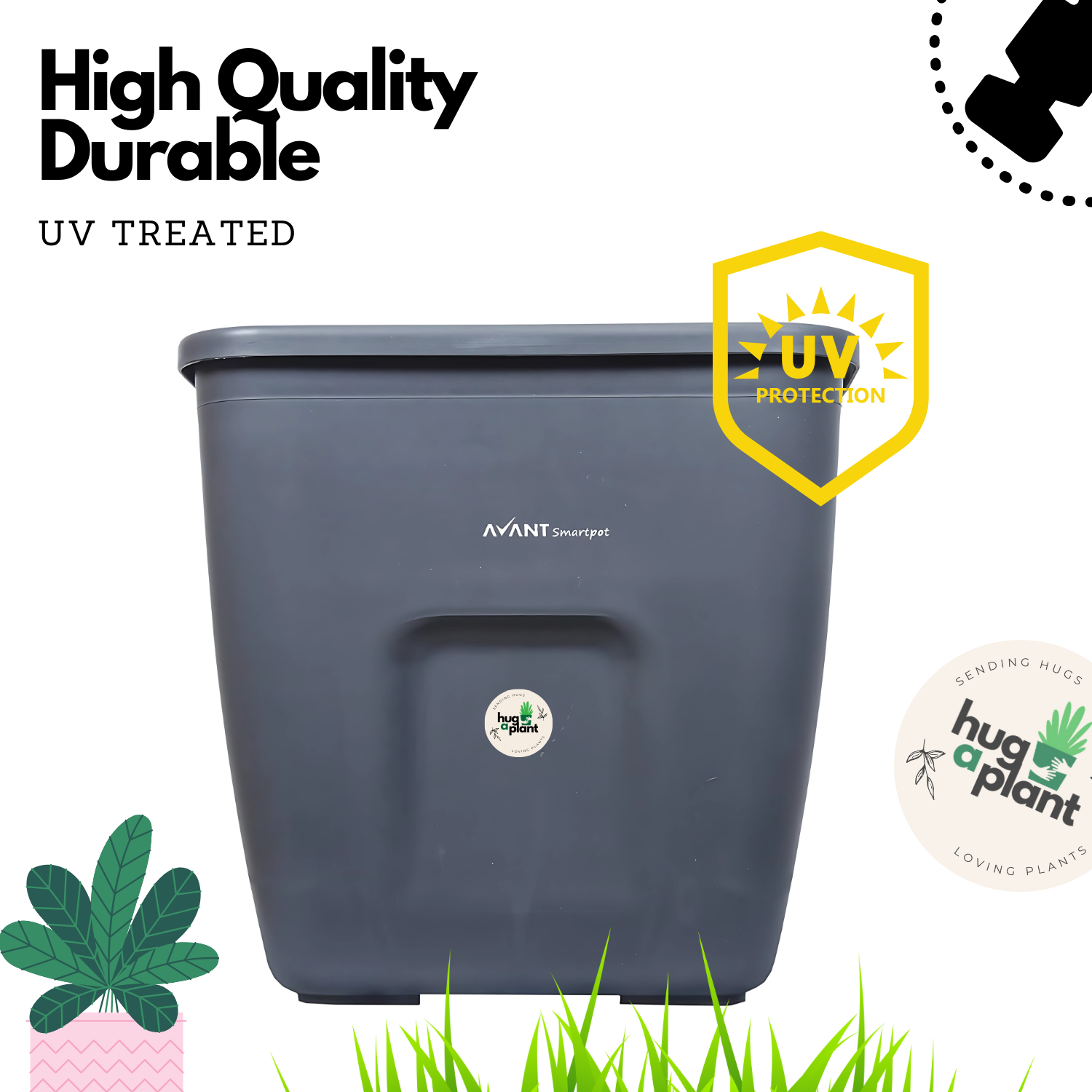 Hug A Plant | Smart Pot 10 litre Self-watering Pot for Home & Garden