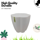 Hug A Plant Flora White colour pot (7ltr)for Home & Garden