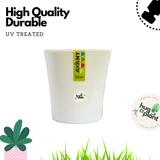 Hug A Plant Zen Pot (6.5 Inch) White colour for Home & Garden