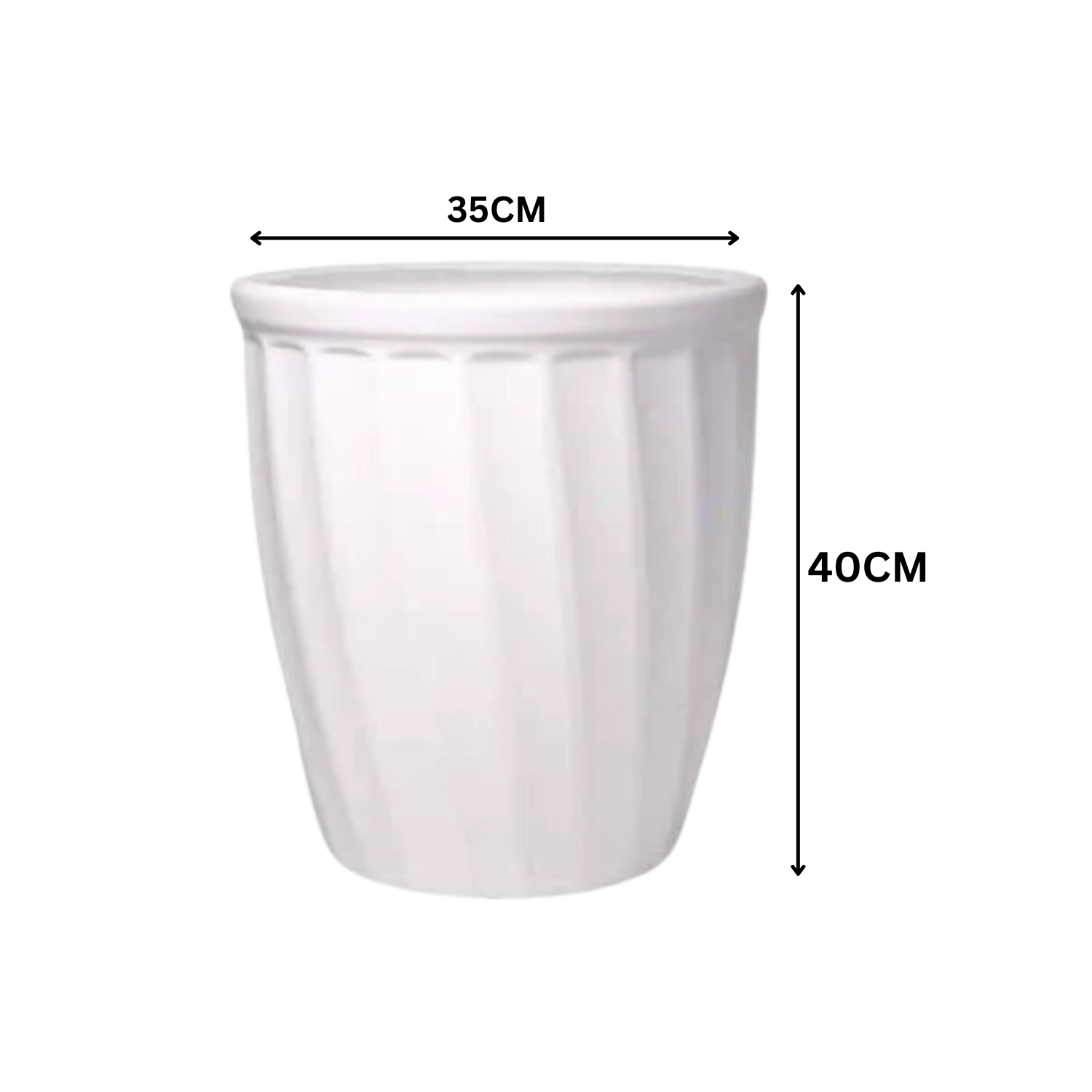 Kyiv Planter Round Plastic Pot for Home & Garden Decor