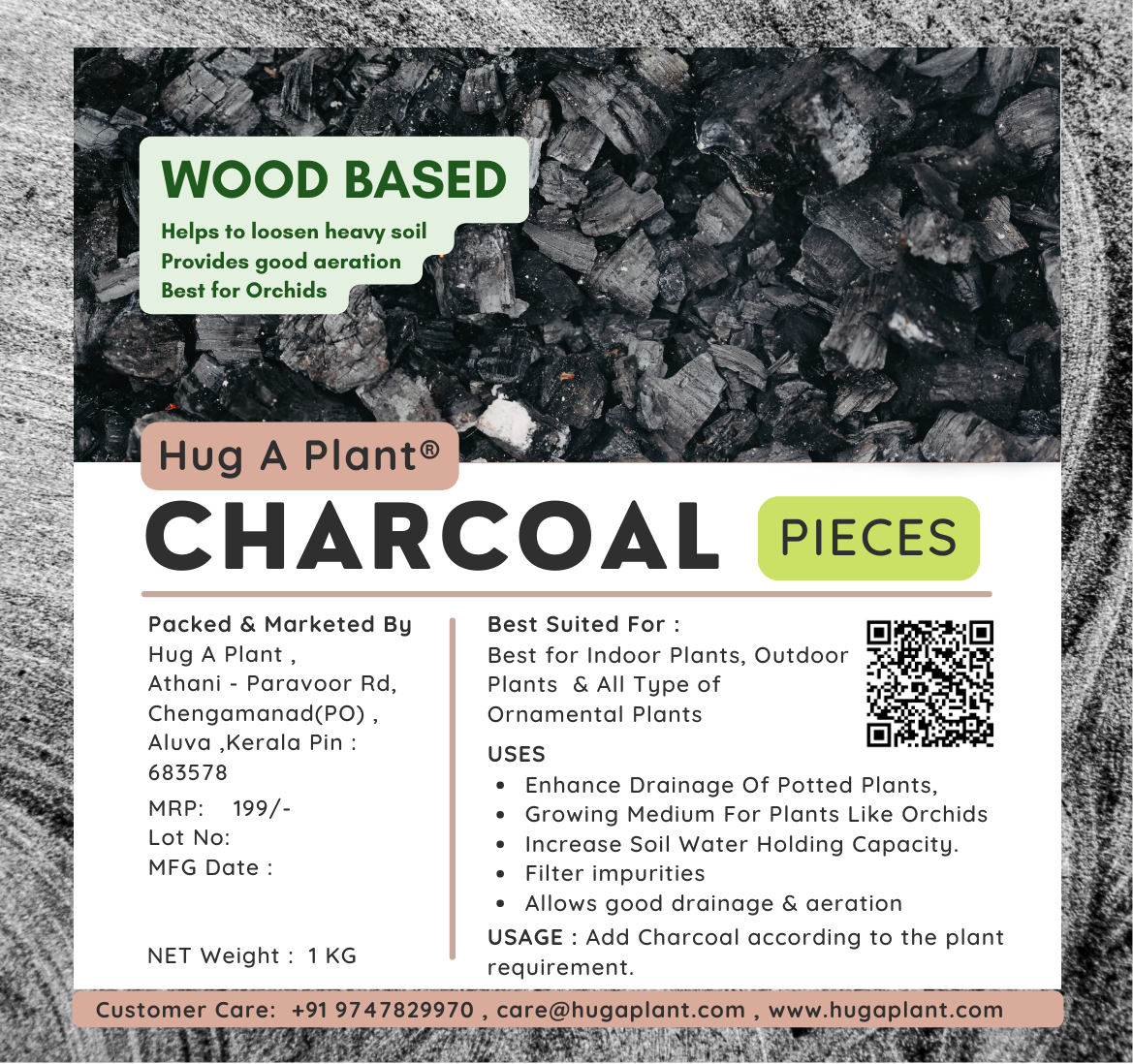 Organic Horticultural Charcoal & Terrarium Charcoal | Charcoal for Plants |  Pure Hardwood Charcoal for Planting and Gardening | Organic Canadian Maple