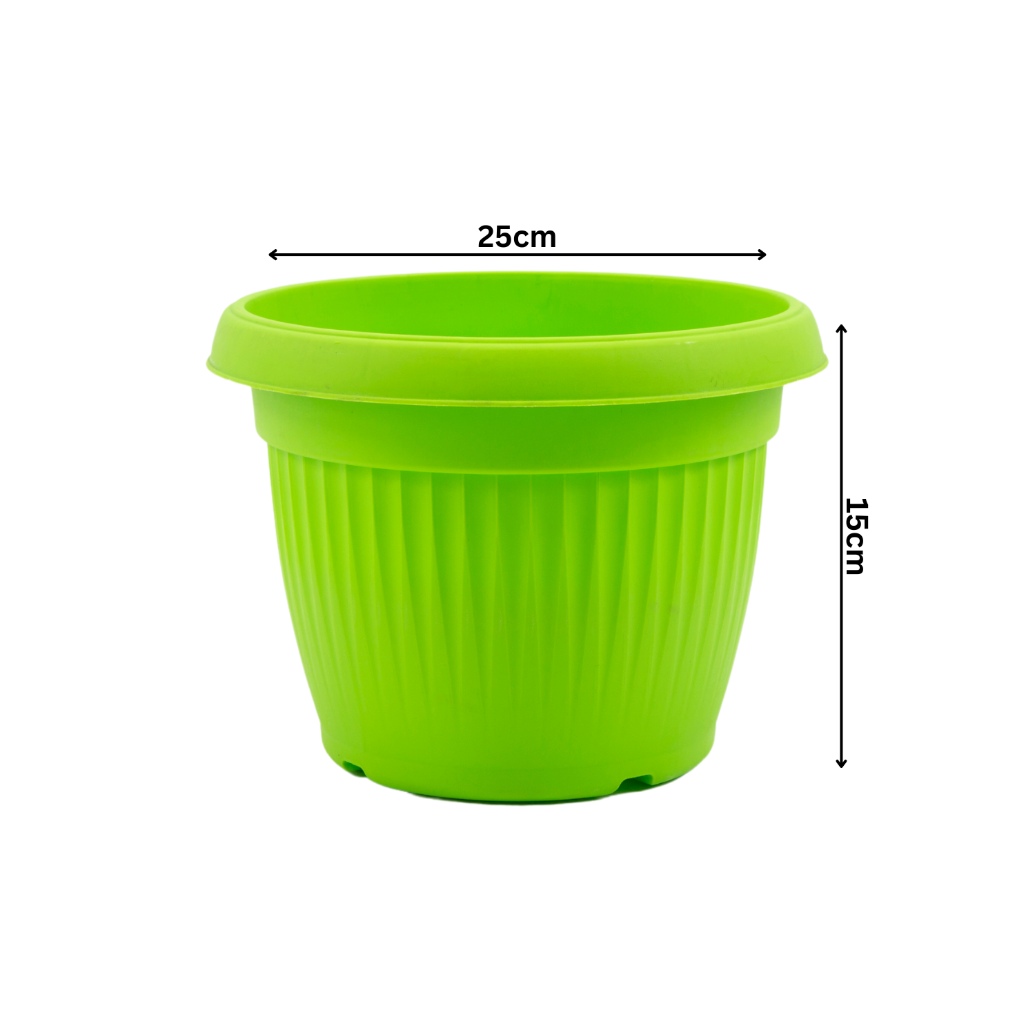 Hug A Plant | Bello Round 25CM Plastic Pot for Home & Garden (25CM|9 INCH)