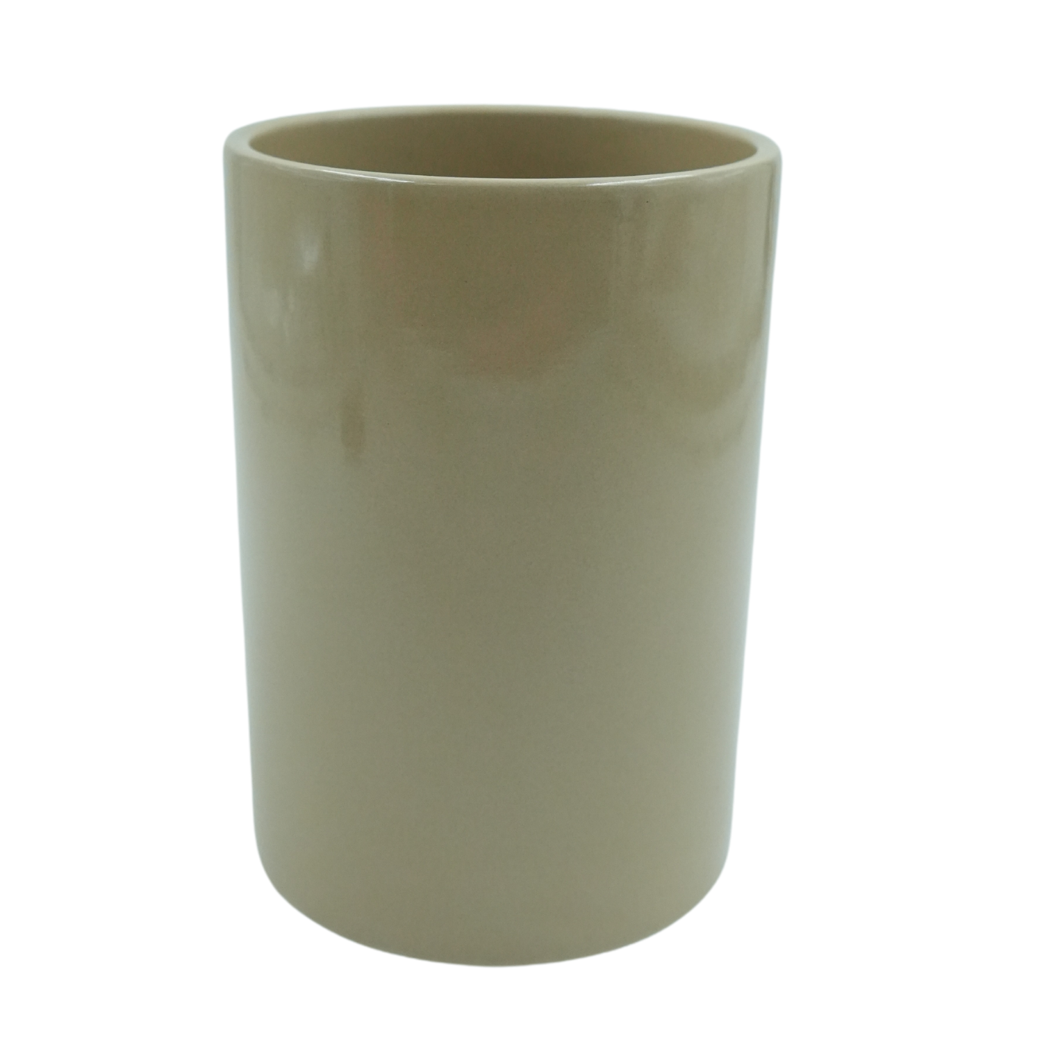 Designer Ceramic Pot (Camel, Glossy Finish,Medium) for Home & Indoor Plant Decor