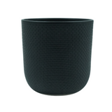 Designer Ceramic Pot (Black, Matt Finish,Small) for Home & Indoor Plant Decor
