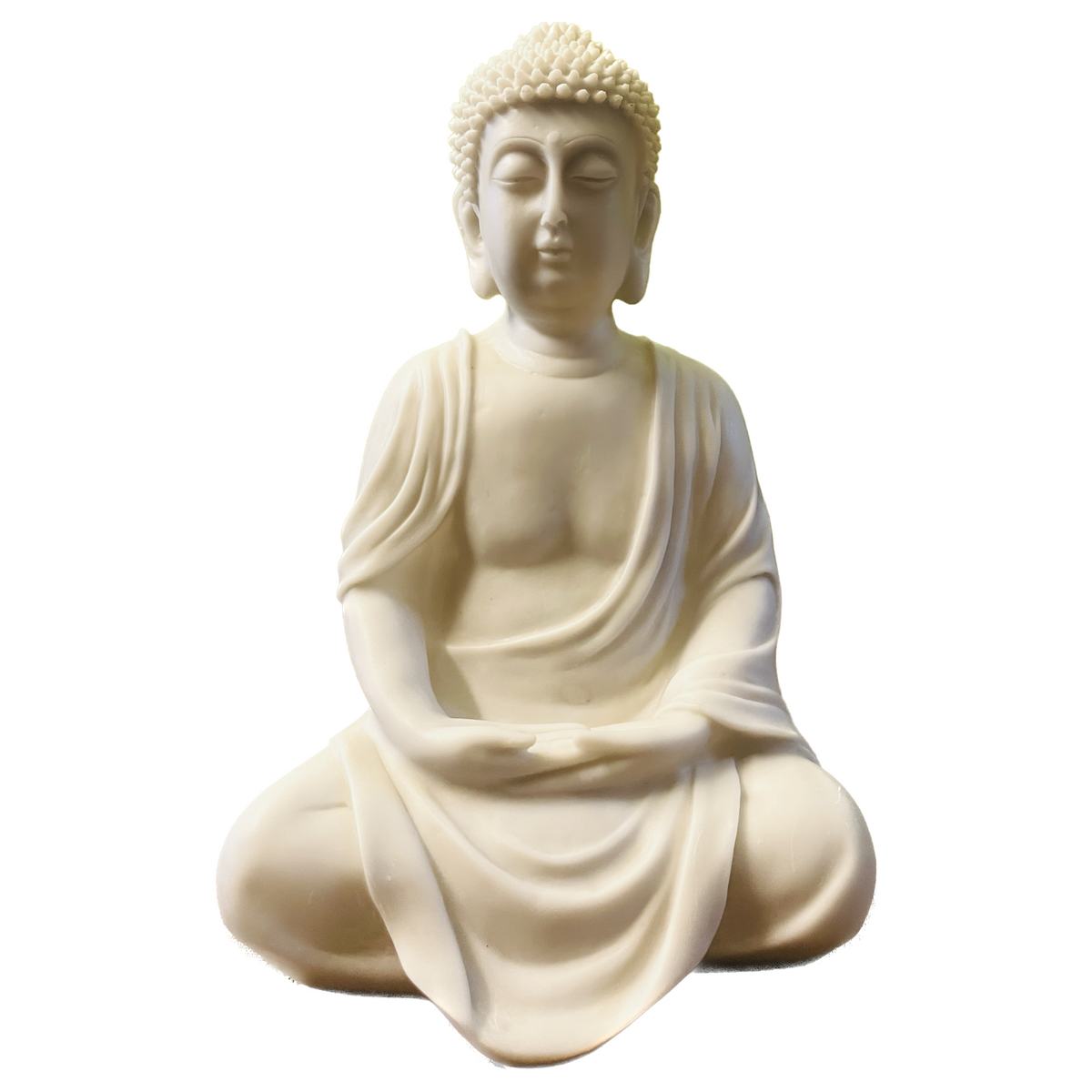 Polyresin White Buddha Large Statue