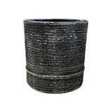Rough Cylinder Line Texture Terracotta Planter (14 cm)