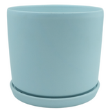 Designer Ceramic Pot (Blue, Matt Finish,Large) for Home & Indoor Plant Decor