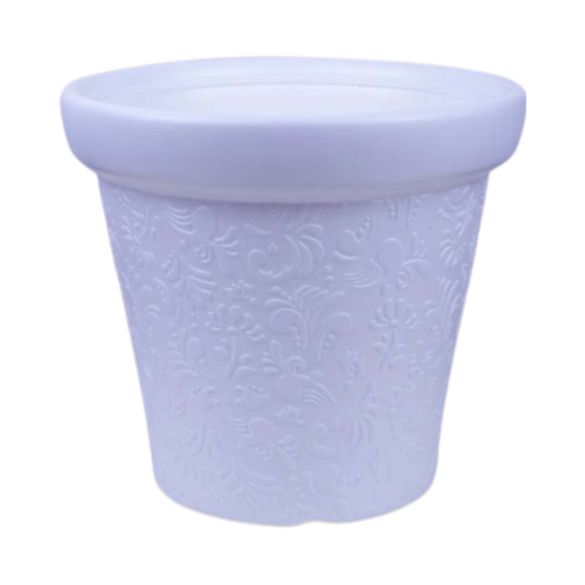 Designer Round Plastic Pot for Home & Garden (30CM|12 INCH)