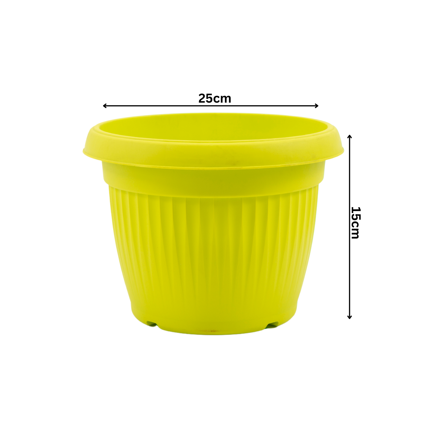 Hug A Plant | Bello Round 25CM Plastic Pot for Home & Garden (25CM|9 INCH)