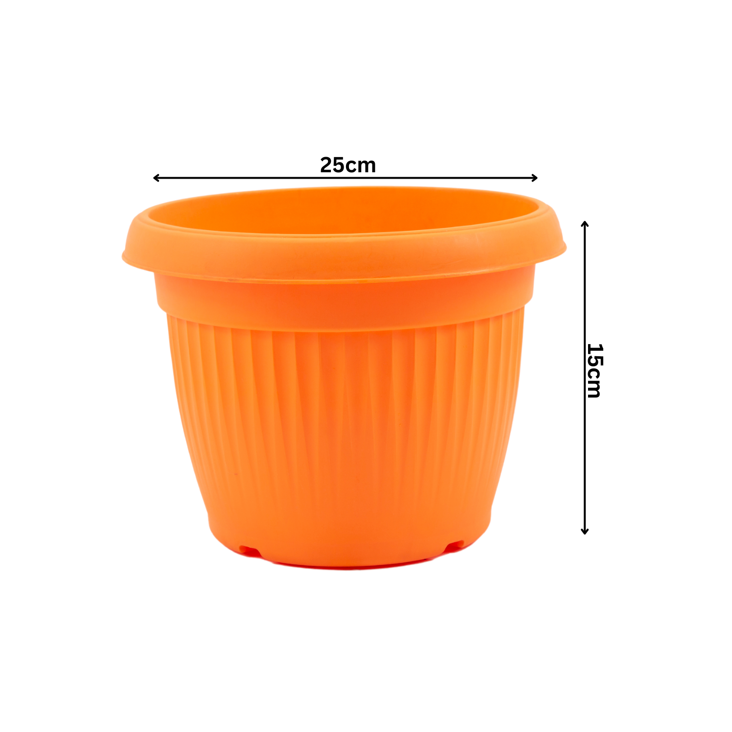 Hug A Plant | Bello Round 25CM Plastic Pot for Home & Garden (25CM|9 INCH)