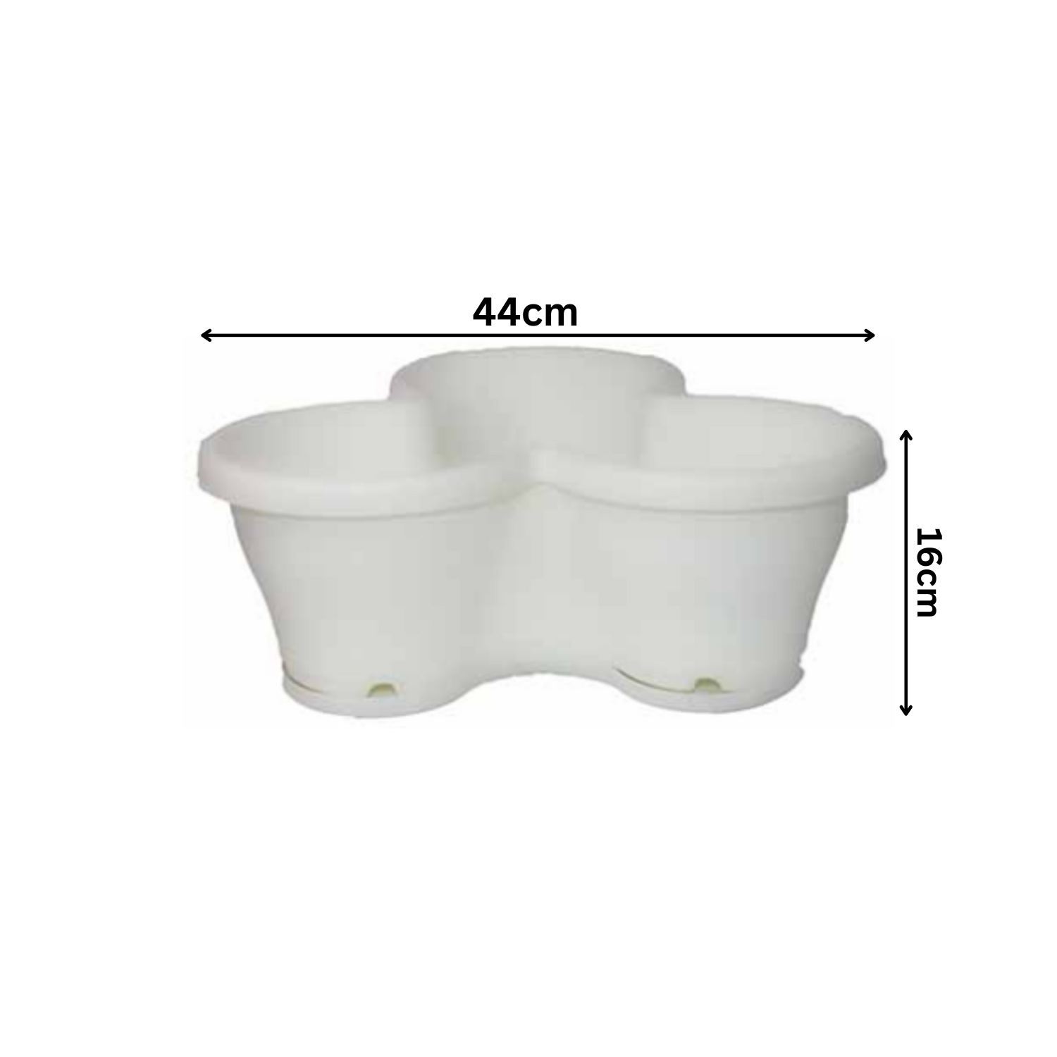 Flower Tower 44cm Round Plastic Pot for Home & Garden