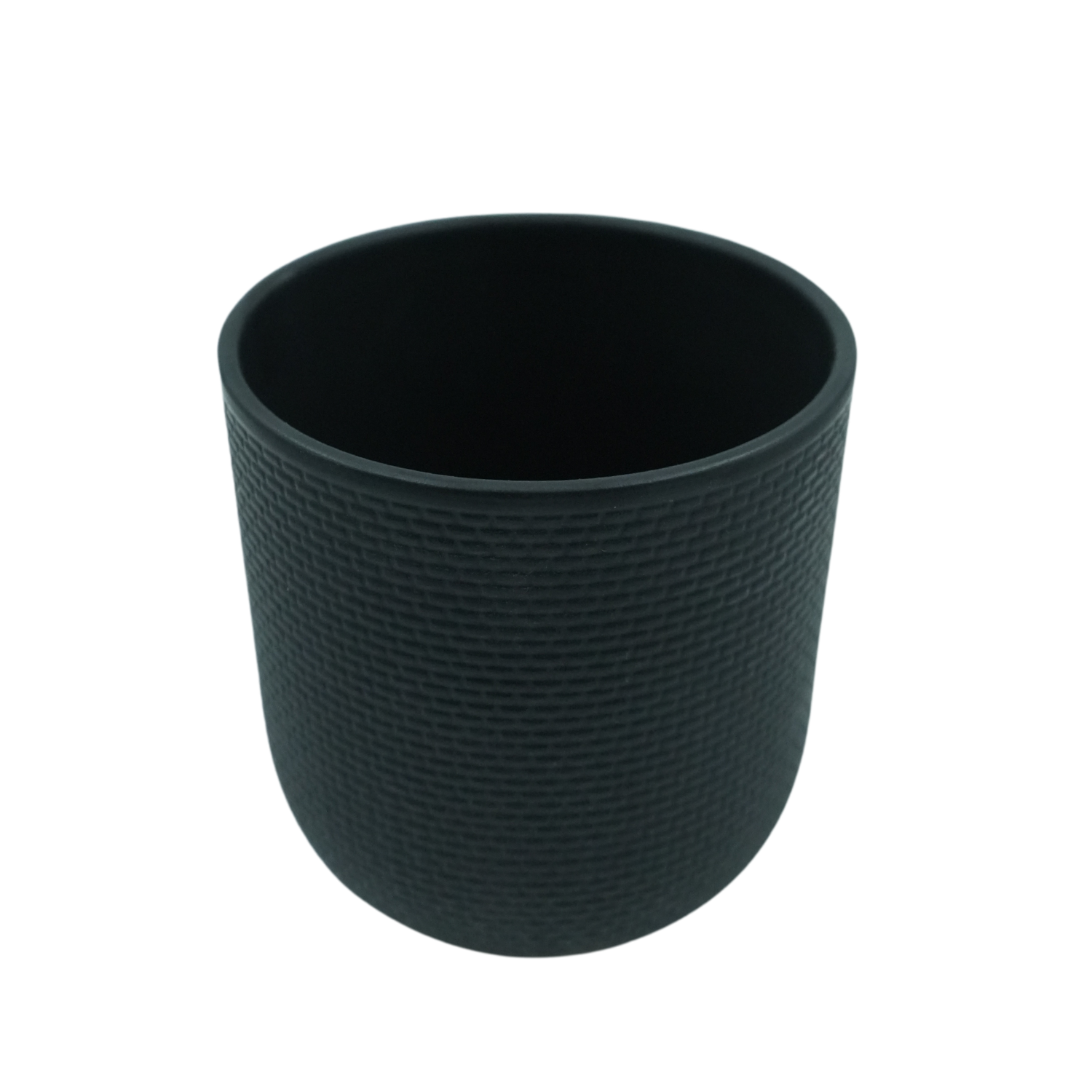 Designer Ceramic Pot (Black, Matt Finish,Small) for Home & Indoor Plant Decor