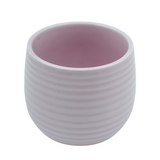 Designer Ceramic Pot (Pink, Glossy Finish,Small) for Home & Indoor Plant Decor