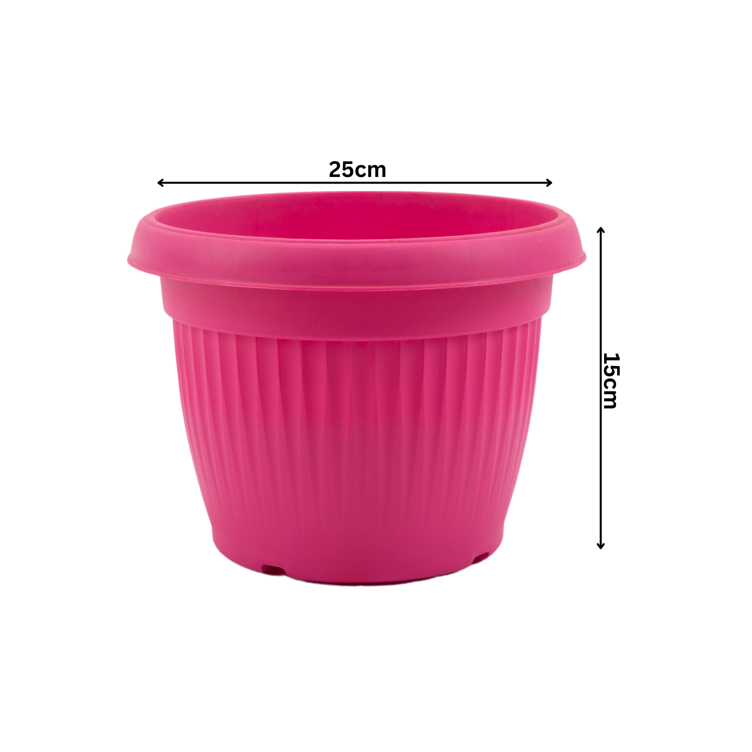 Hug A Plant | Bello Round 25CM Plastic Pot for Home & Garden (25CM|9 INCH)