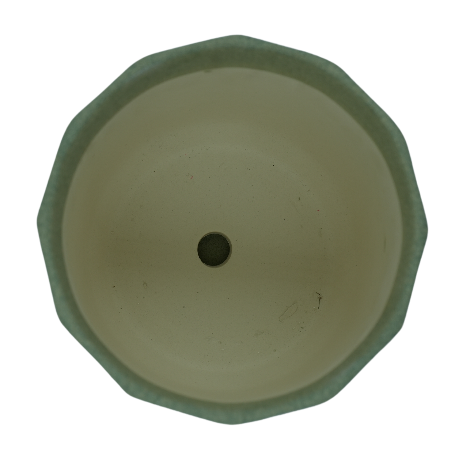 Designer Ceramic Pot (Green, Matt Finish,Large) for Home & Indoor Plant Decor