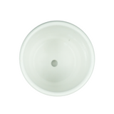 Designer Ceramic Pot (White, Glossy Finish,Small) for Home & Indoor Plant Decor