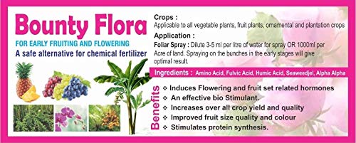 Bounty Flora - Best for Indoor & Outdoor Plant All One Food Bio Stimulant with Nutrients