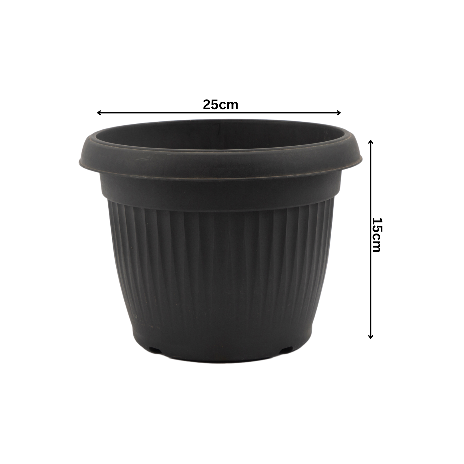 Hug A Plant | Bello Round 25CM Plastic Pot for Home & Garden (25CM|9 INCH)