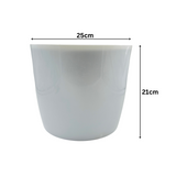 Hug A Plant | Bmw Round Plastic Pot with Inner for Home & Garden (25CM|9.8 INCH)