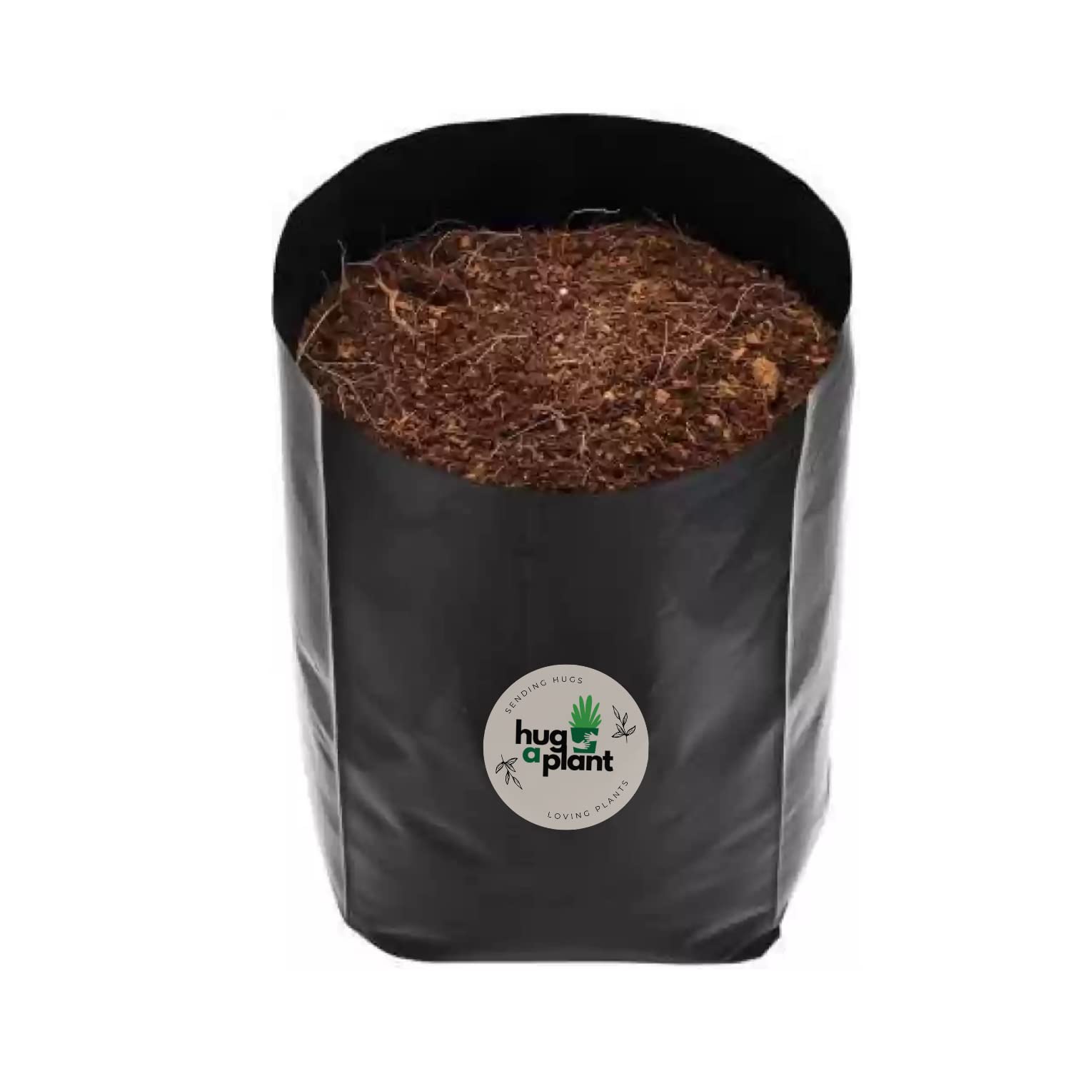 Hug A Plant |Polyethylene Nursery Cover Planter for Seedlings & Seasonal Flowers/Vegetables(Black,4X6 INCH)