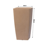 Hug A Plant | Paris 30CM Rotomolded Square Plastic Pot with Inner for Home & Garden (33CM | 11.8 INCH, Square, Cream Stone Finish)