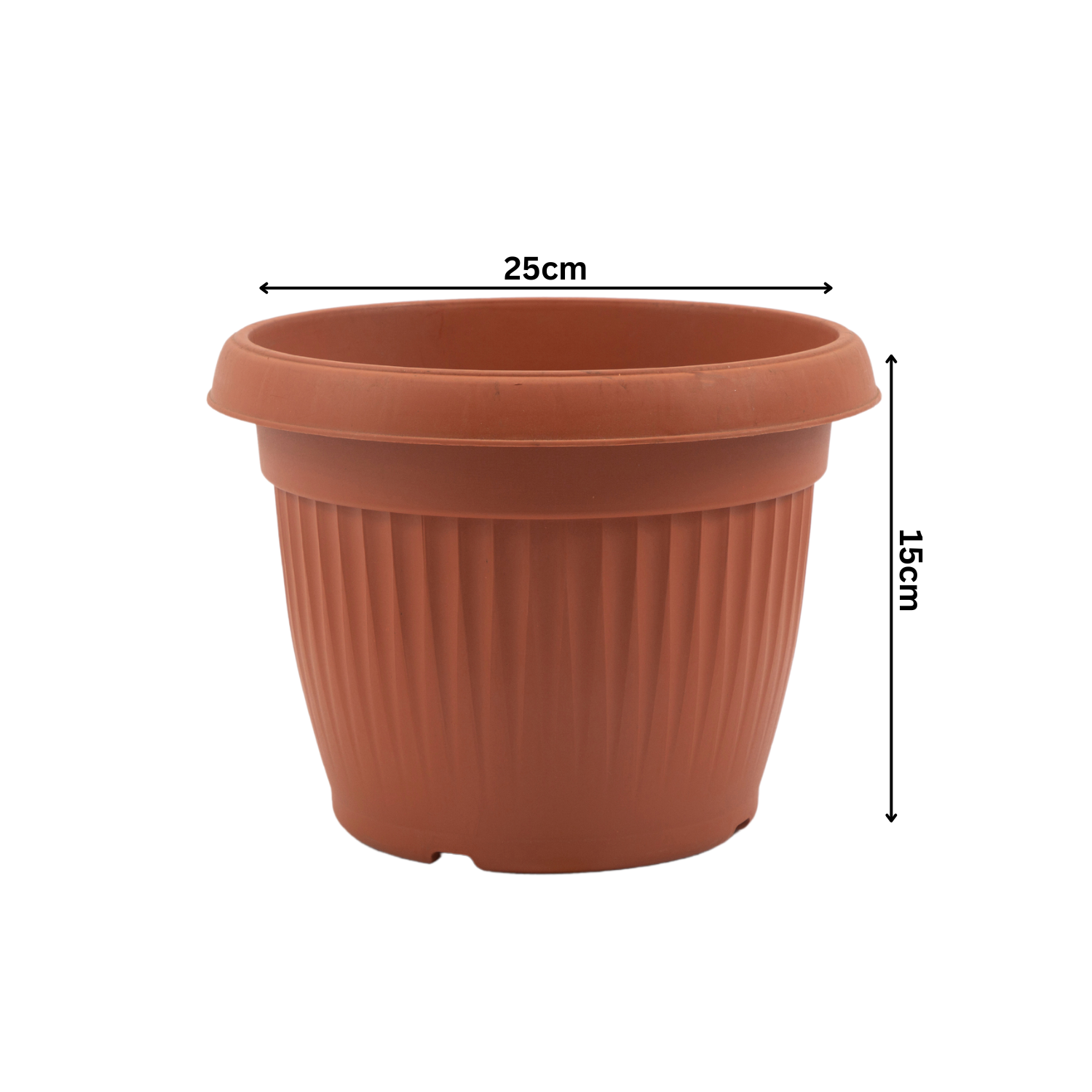 Hug A Plant | Bello Round 25CM Plastic Pot for Home & Garden (25CM|9 INCH)