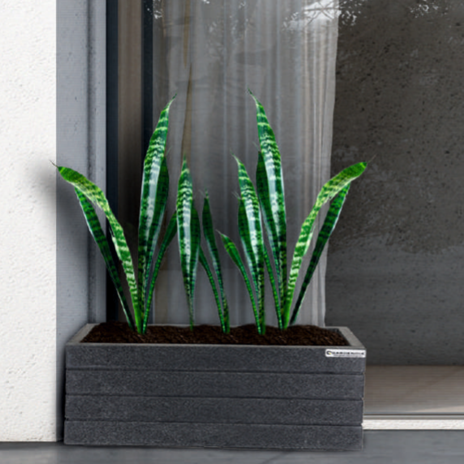 Hug A Plant | Roto G Tray Rectangle Rotomolded Pot For Home & Garden