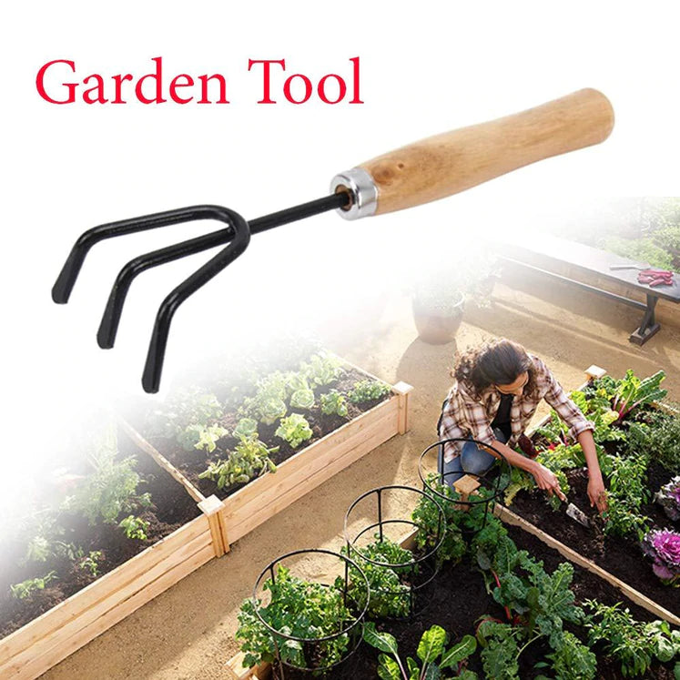 HAND CULTIVATOR (STEEL, BLACK)