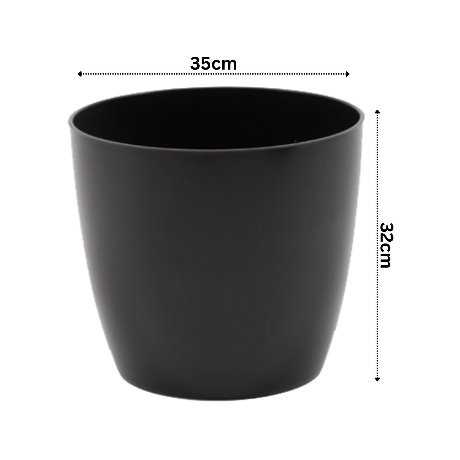 Hug A Plant | Valencia 35cm Round Plastic Pot with Wheels for Home & Garden (35CM | 13 INCH, Pack of 1)