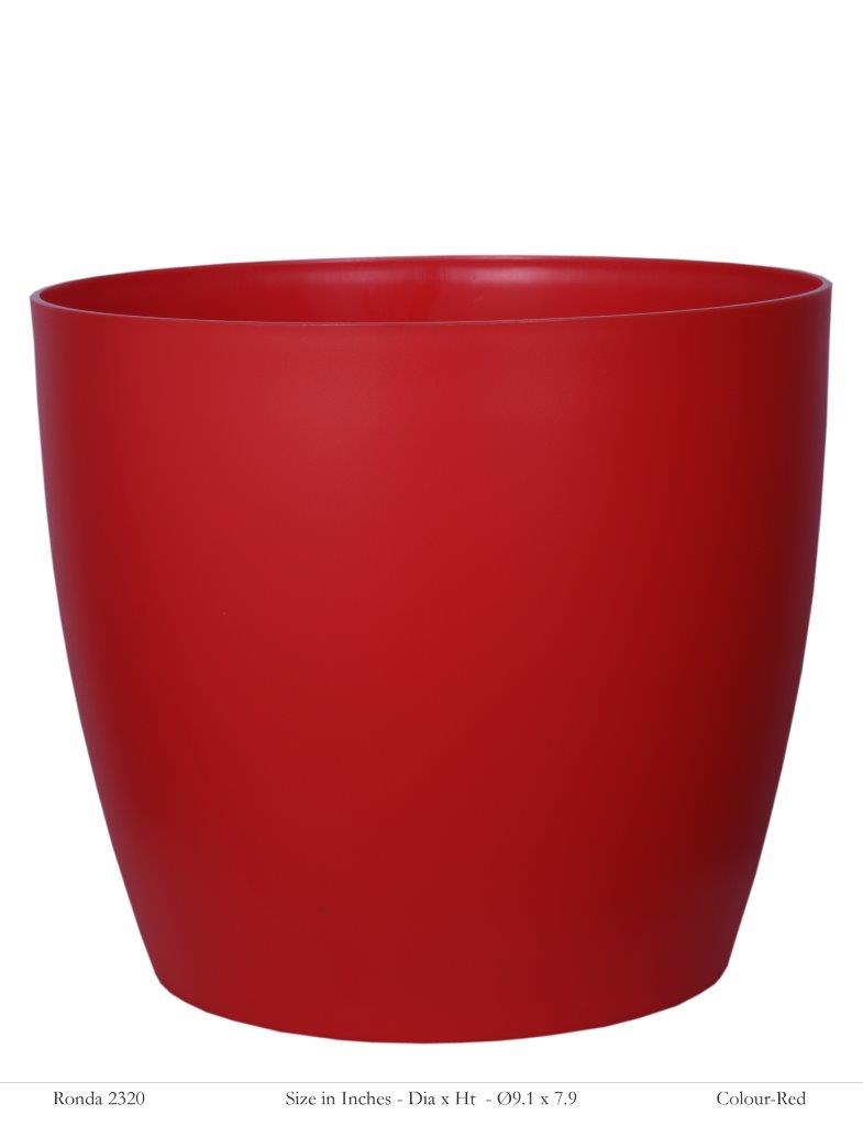 Ronda 2320 Round Plastic Pot (Without Self-Watering Kit)