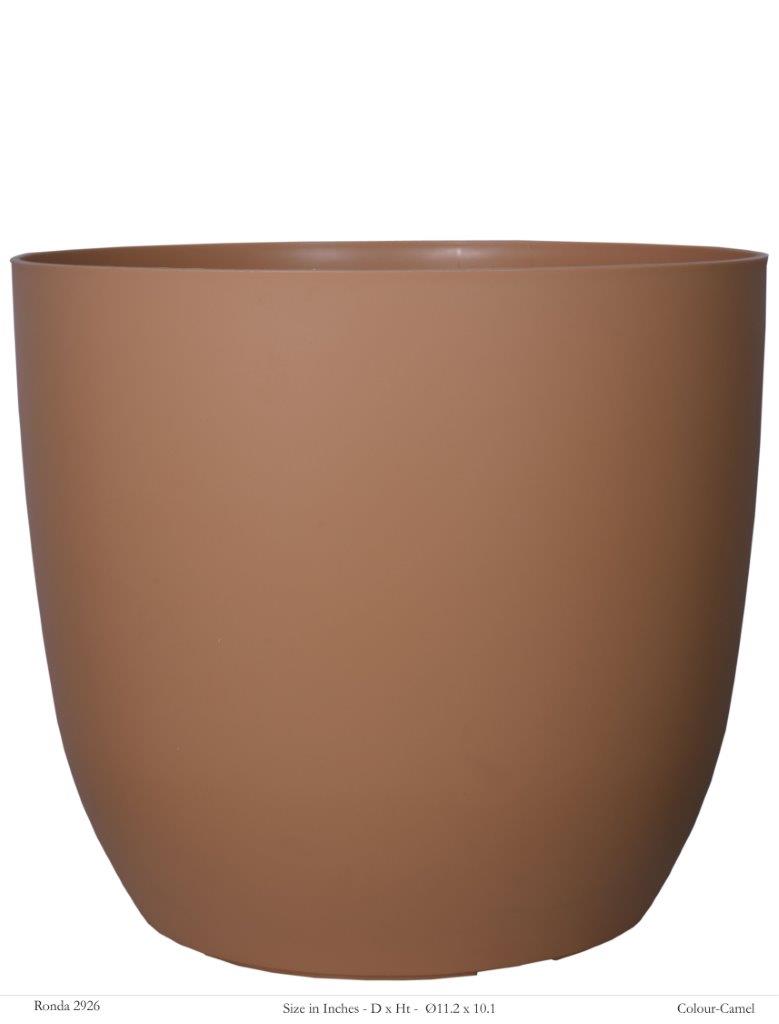 Ronda 2926 Round Plastic Pot (Without Self-Watering Kit)
