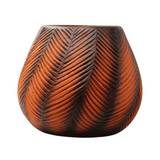 Zigzag Smoke Finish Terracotta Planter