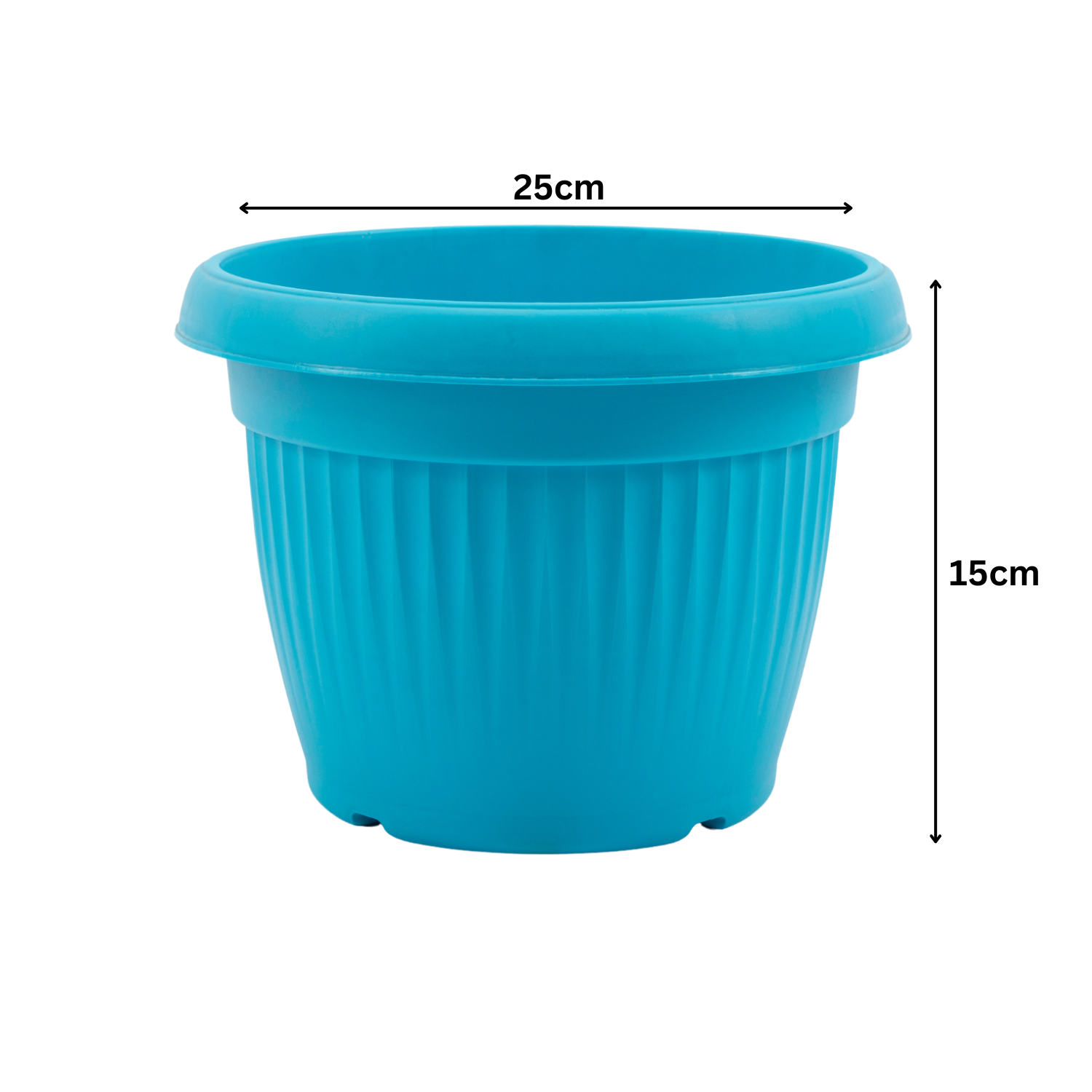 Hug A Plant | Bello Round 25CM Plastic Pot for Home & Garden (25CM|9 INCH)